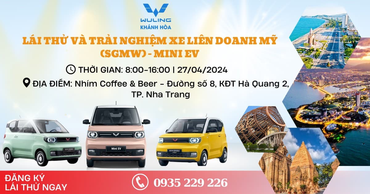 CHÀO ĐÓN ĐẠI LỄ CÙNG SỰ KIỆN LÁI THỬ VÀ TRẢI NGHIỆM XE ĐIỆN MINI EV TẠI THÀNH PHỐ NHA TRANG